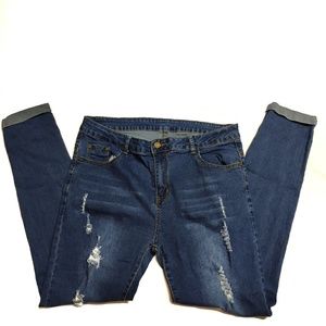 Distressed Skinny Jeans